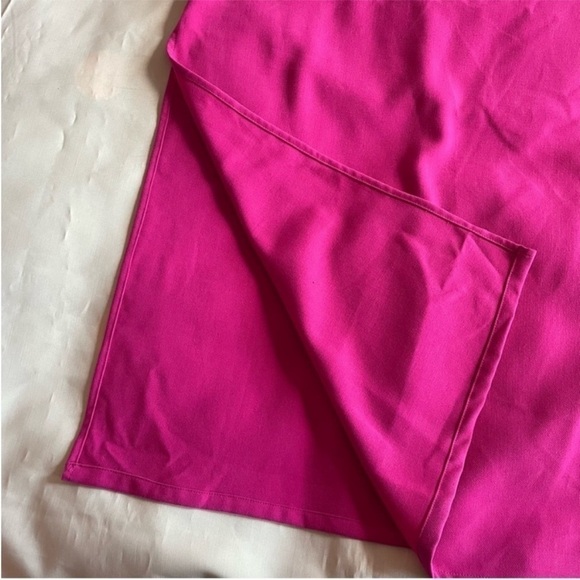 Hosbjerg- Fuchsia Cut Out Honey Dress Midi Dress with Side Slit Size 6 NWT - Picture 7 of 7